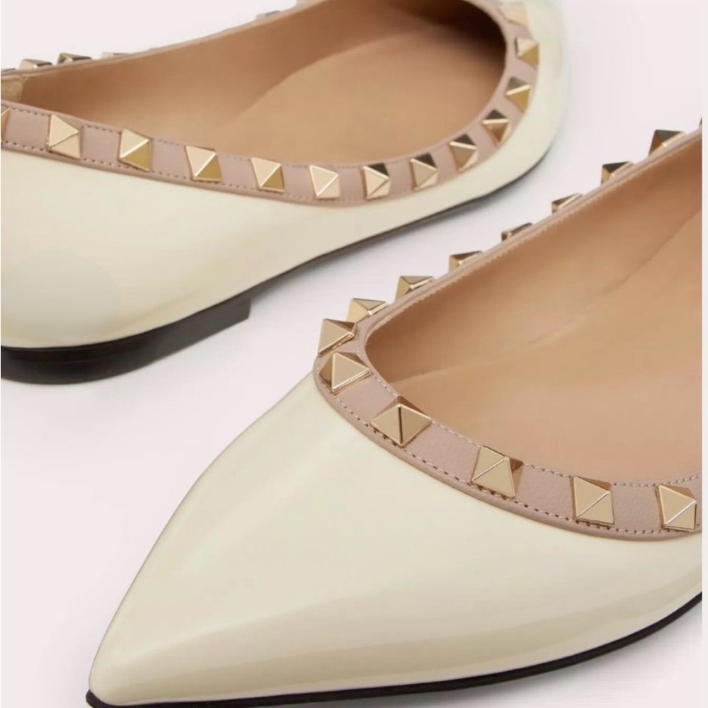 Valentino Rock Stud Ballet Flat Shoe - Picture 8 of 10